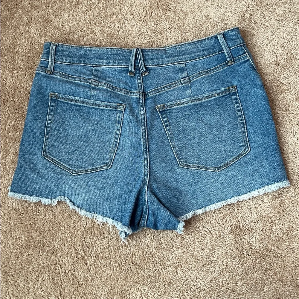 Good American High Rise Denim Shorts